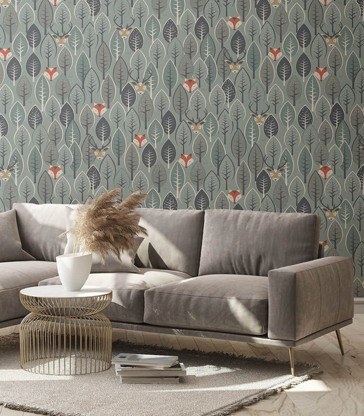 TAPETA HIDDEN DEERS TAP-7904 - WALLCOLORS