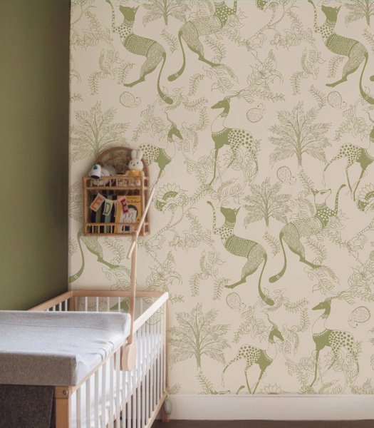 TAPETA MYTHICAL ANIMALS GREEN TAP-8991 - WALLCOLORS