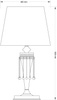 LAMPA STOŁOWA DORATO DOR-LG-1(P/A) ZŁOTA  - KUTEK